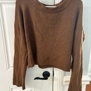 Abound Women's Brown Crew Neck Sweater